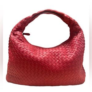Bottega Veneta Intercciato Leather Hobo Shoulder Bag